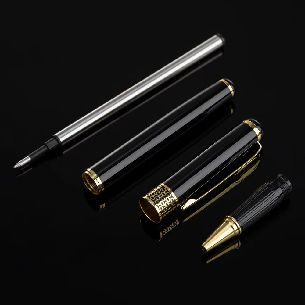 Luxury All Metal Ballpoint Pens School Business Office Signature Roller Pen Writing Ballpen Student Stationery Supplies