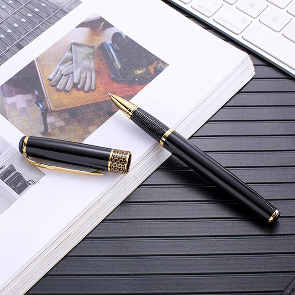 Luxury All Metal Ballpoint Pens School Business Office Signature Roller Pen Writing Ballpen Student Stationery Supplies